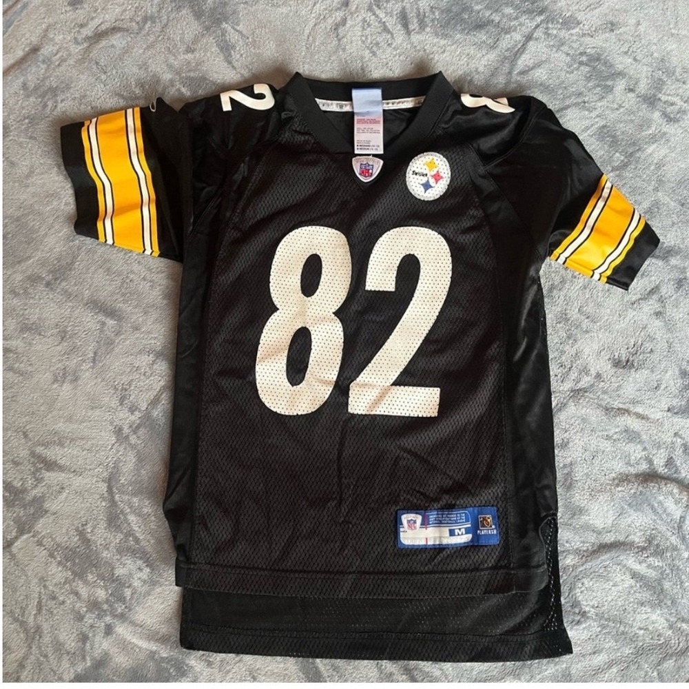 Reebok Antwaan Randle El Pittsburgh Steelers Jersey Boys Medium 82 Black NFL
